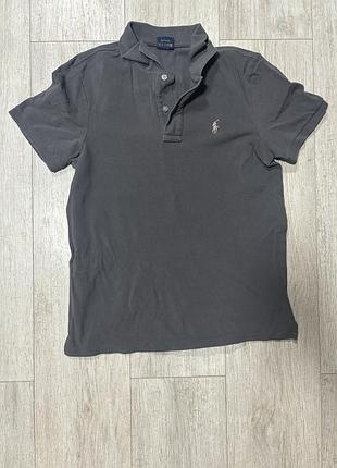 Поло polo ralph lauren сірий