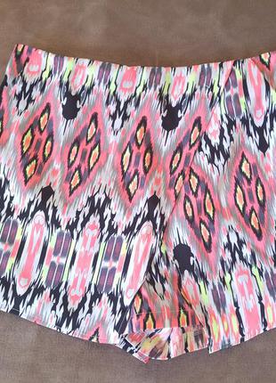Супер летние яркие шорты-юбка
