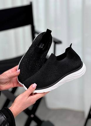 Мокасини зі стразами