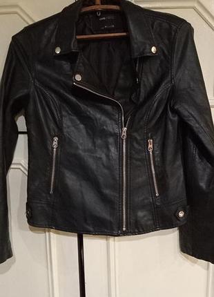 Стильная черная косуха sinsay куртка-байкер (m/38)