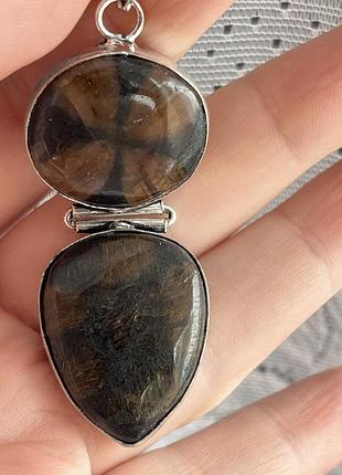 Кулон хиастолит андалузит