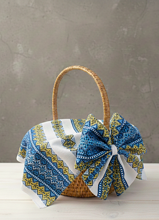 Набор бант на корзину и полотенце