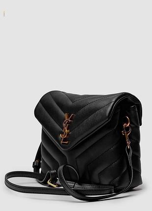 Сумка toy saint loulou in quilted leather laurent black
