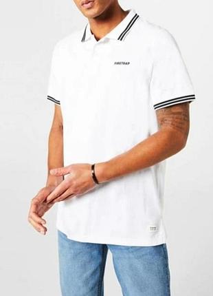 Футболка мужская белая р.м/л firetrap