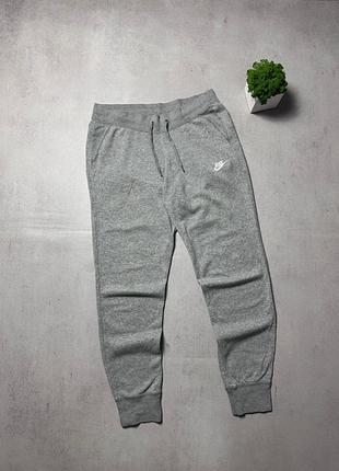 Спортивні штани чоловічі nike оригінал бавовняні сірі