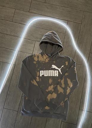 Puma hoodie • custom bleach • розмір m