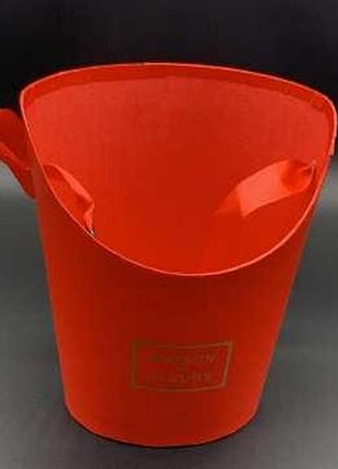 Коробки для квітів з ручкою. колір червоний. 19х15см / коробки для квітів з ручкою. колір червоний. 19х15см