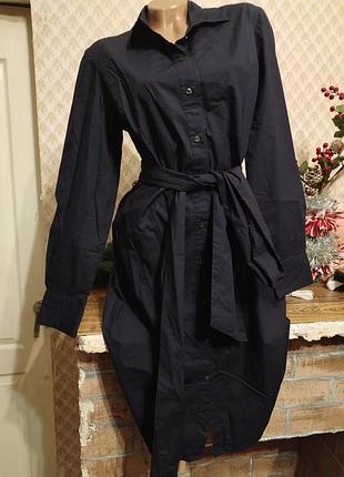 Сукня - сорочка, сукня з гудзиками котонова