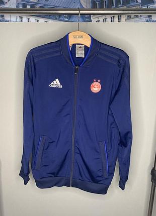 Олимпийка adidas fc aberdeen тёмно-синяя с голубыми вставками