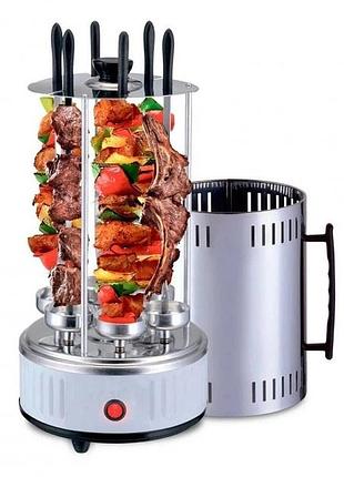 Шашлычница domotec ms-7782 нержавеющая сталь 1000 вт 6 шампуров ob-60