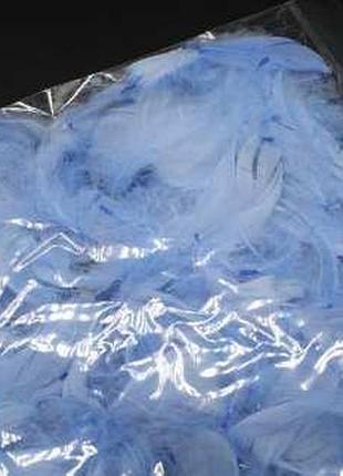 Наповнювач декоративний "пір'я" . колір блакитний. 10грам / наповнювач декоративний "пір'я" . колір блакитний. 10грам