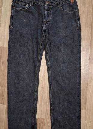 Джинси чоловічі темно сині сірі regular pellepelle, розмір 2xl