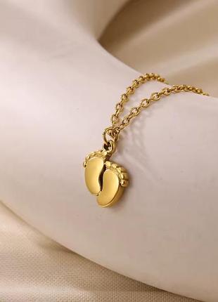 Ланцюжок з кулоном ніжки нержавіюча сталь stainless steel