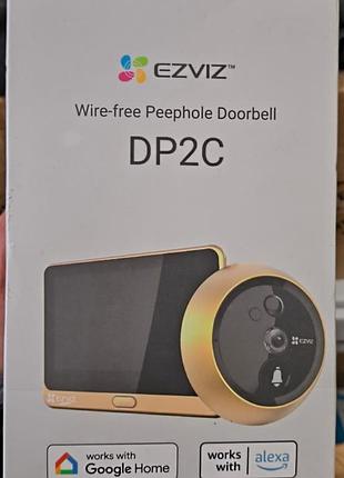 Бездротовий дверний дзвінок ezviz dp2c з монітором (6941545607023)