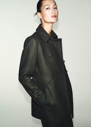 Пальто шерсть zara