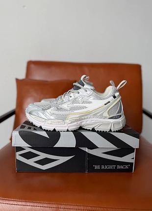 Кросівки off-white be right back white silver