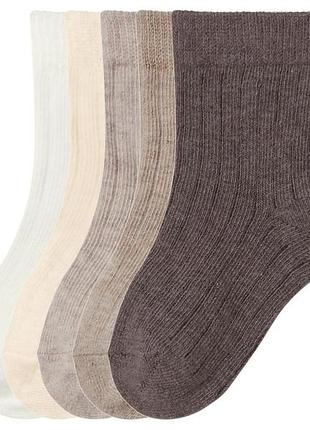 Шкарпетки високі набір 5 пар для хлопчика lupilu creora® 500013 19-22 різнобарвний