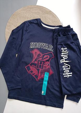 Пижама, комплект для дома на мальчика 8-9 лет (134 см), реглан и штаны.