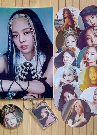 Набор из 4 предметов ким дженни black pink блэк пинк 16860