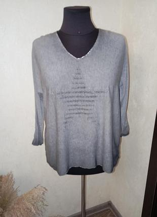 Тонкий   джемпер кофточка  італія р 56