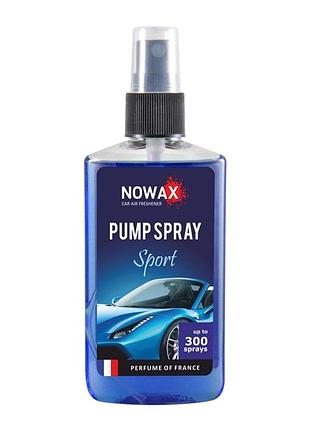 Ароматизатор nowax pump spray sport 75ml жидкий освежитель воздуха для автомобиля и дома антизапах dm-11