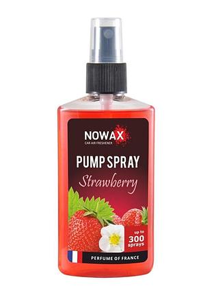Ароматизатор nowax pump spray strawberry 75ml жидкий освежитель воздуха для автомобиля и дома ароматизат dm-11