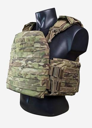Плитоноска sof store 27х33см cordura 1000d мультикам для захисту та комфорту dm-11