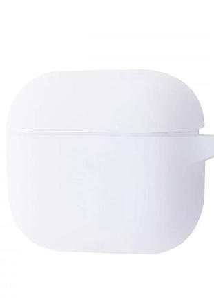Чохол silicone case new for airpods 4 luminescent white