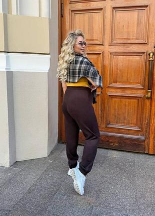 Жіночі вельветові повсякденні штани брюки джогери на резинці вільного крою з кишенями