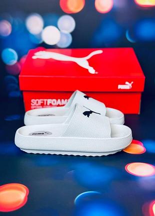 Puma жіночі білі шльопанці/ пума женские белые шлепанцы/ в останніх розмірах 36-37