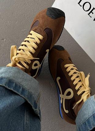 Жіночі кросівки loewe ballet runner 2.0 coffee