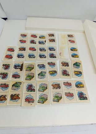 Советское жесткое домино ссср с автомобилями грузовиками для детей