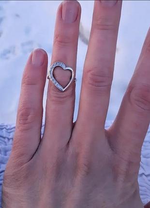 Радянське срібне кільце " серце" 3