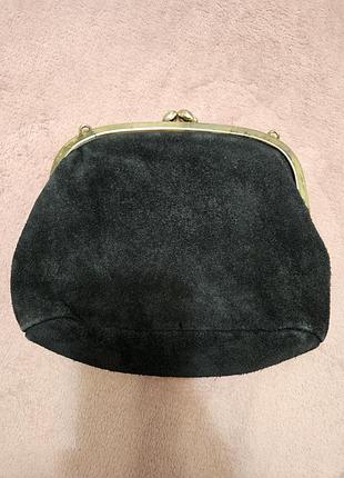 Клатч замша черный