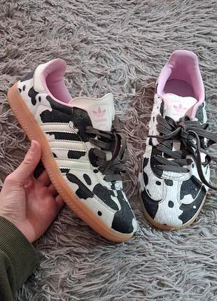 Кроссовки adidas samba в животный принт