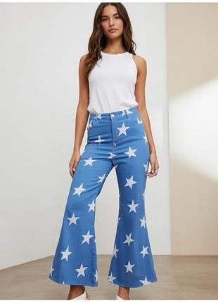 Брюки лёгкий джинс на великий розмір