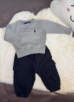 Костюм збірний комплект кофта і штани на хлопчика 6-9 місяців 🤎