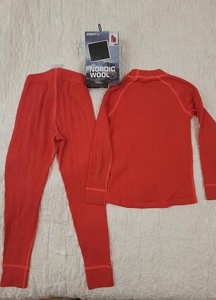 Комплект детской термобелья с шерстью craft Nordic wool set