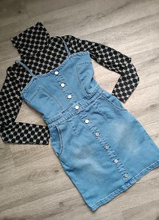 Джинсовый сарафан фирмы missguided 4