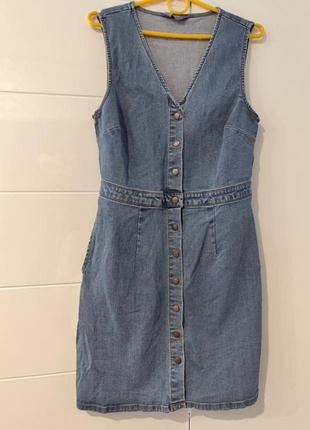 Плаття, сукня denim go джинсова. стан ідеальний. пише м ну по факту s маломірить.