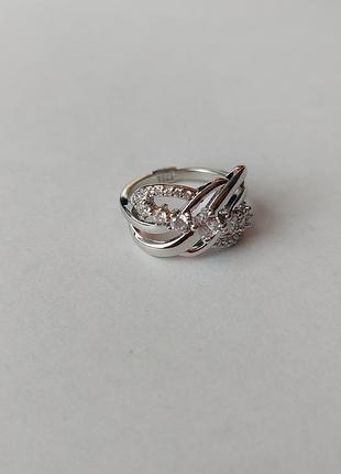 S925 серебряное кольцо с волнами