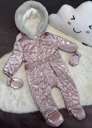 Демісезонний комбінезон на дівчинку 6-9 місяців 🤍