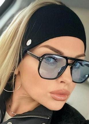 Тренд женские солнцезащитные очки имиджеви голубые голубые в оправе стильные модные новые