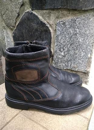 Зимові шкіряні чоботи