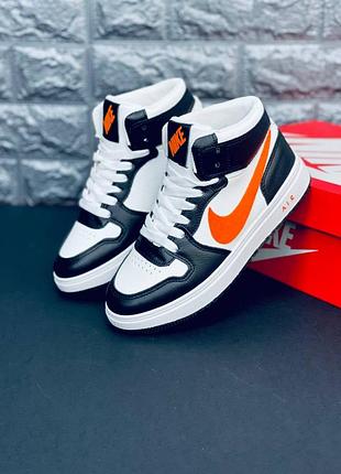 Nike air жіночі весінні кросівки чорно-білі/ найк аир женские весенние кроссовки чёрно - белые/ в останньому розмірі 38