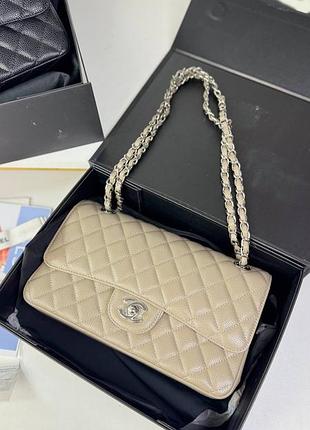 Сумка женская кожаная бежевая