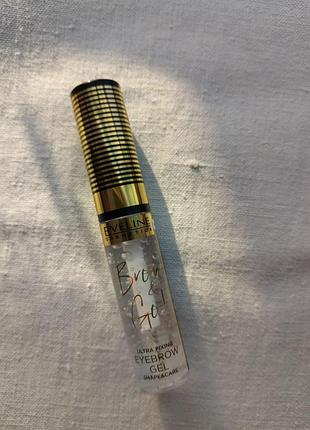 Гель для брів eveline brow & go! суперфіксація та догляд, прозорий, 6 мл