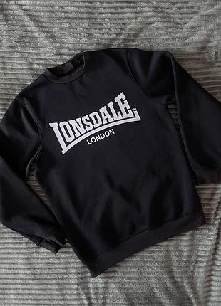 Чорний світшот оверсайз longsdale розмір m-l