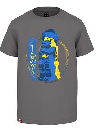 Дитяча футболка для хлопчика lego темно-сіра (25090609)