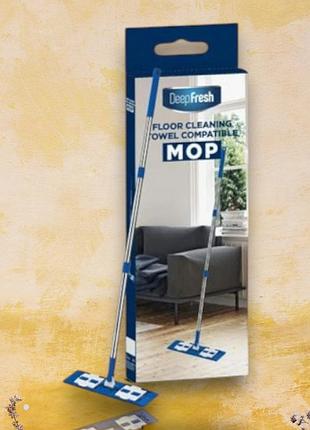 Швабра для підлоги deepfresh floor cleaning towel compatible mop синя, 1 шт